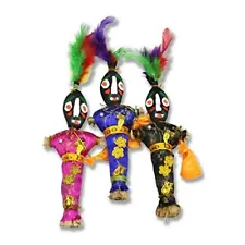 New Orleans Voodoo Dolls - 10" Authentic Voodoo Doll Assorted Colors