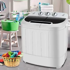 Compact Twin Tub Washing Machine Fast Dryer & Efficient Spin Washer Top Load