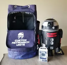 DISNEY R2D2 Star Wars Galaxy Edge RC DROID DEPOT w/BAG Backpack + CHIP *READ*