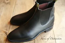 R.M. Williams Black Leather Chelsea Boots Shoes Mens UK 10.5 G US 11.5 EU 44.5