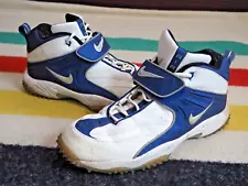 VTG Y2k NIKE Air 2000 White/Blue Barry Sanders Sneakers Shoes 421738 Mens US 14