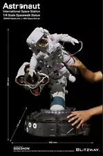 Blitzway Astronaut ISS Spacewalk Statue EMU Space Suit SSRMS Robotic Arm, 1:4