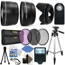 Ultimate Accessory Bundle for Canon EOS Rebel T3i T5i T6i Tripod, Filters, Flash