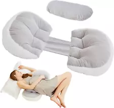 Pregnancy Pillow for Pregnant Women Sleeping, Faux Fur Luxury Maternity Pillow S