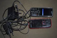 two old Nokia mobile phones