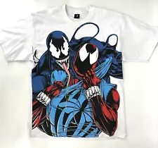 Mask And Disguise Marvel Scarlet Spider-Man Venom Shirt Size XL Comic Images vtg