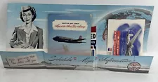 1946 United Air Lines Plane Tickets And Information Guide