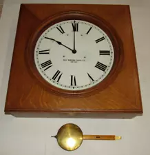 Antique Self Winding Clock Co, New York Self Winding Wall Clock