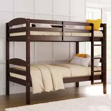 Better Homes & Gardens Leighton Solid Wood Twin-Over-Twin Convertible Bunk Bed