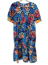 Tabitha Brown for Target Blue Floral Maxi Dress - Size 16/18W