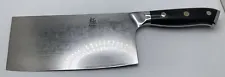 Kyoku 7” shogun series Cleaver Knife Japanese Kitchen VG10 Damascus Steel READ