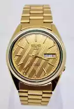 VINTAGE SEIKO 5 AUTOMATIC, GENTS WATCH, DAY & DATE, USED. W-30