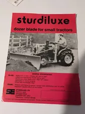 sturdiluxe dozer blade & front loader for small tractors