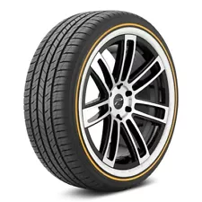 285/45R22 Vogue Custom Built Radial SCT2 Gold Stripe Tire