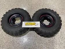 New ListingFRONT OEM WHEELS & MAXXIS TIRES 10X5 YFZ450R BANSHEE BLASTER RAPTOR 21X7X10 SE R