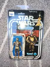 1977 KENNER STAR WARS 12 BACK C - C3-PO - ALL ORIGINAL FIGURE & CARDBACK IN CASE