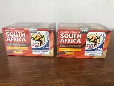 2x Display Box Stickers PANINI SOUTH AFRICA 2010 Football 200 Packets Pochettes