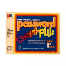 MTB Boardgame Password Plus (New 1st Ed) Box Fair/EX