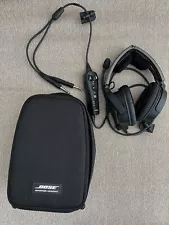 Bose A20 Aviation Headset with Bluetooth Dual Plug Cable - Black