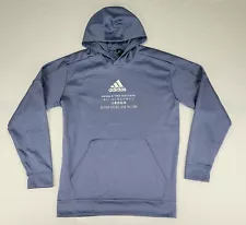 Adidas Hoodie Only The Best For The Athlete Climawarm Mens Large Gray Pullover