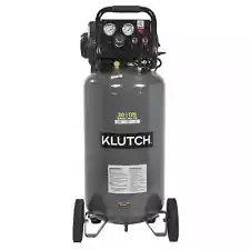 Klutch 20-Gallon Air Compressor, 2 HP, 120 Volts, 175 PSI