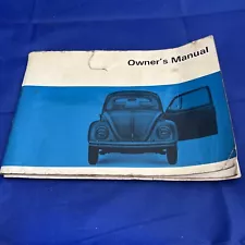 Owner’s Manual 1968 VW Beetle Sedan Original Volkswagen