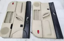 VW Beetle 98-10 tan black DOOR PANELS set driver passenger front interior LH RH