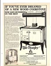 1986 Print Ad Waterford Stoves Made In Ireland The Stanley Wood Cookstove