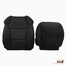 Driver Bottom & Top Leather Seat Replacement Cover BLACK For 2007-2009 Acura MDX