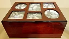 IDC High Gloss Burlwood Varnish Picture Photograph Memory Box~ New~