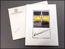 1994 Excalibur Roadster Phaeton Limousine Original Car Sales Brochure Set