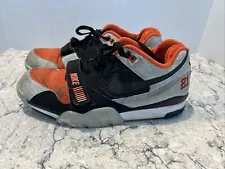 RAREð¥ Nike Air Trainer II Barry Sanders Safari 2014 Size 11.5 Orange 632193-002