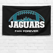 For Jacksonville Jaguars Fans 3x5 ft Flag Football Champions Banner Gift