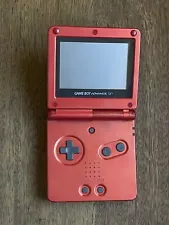 New ListingGameboy Advance Sp Console Flame Red Nintendo AGS-001