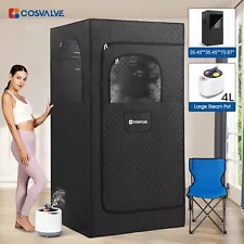 Super Large 1500W 4L Full Size Portable Steam Sauna Personal Home Spa w/ Remote