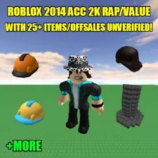 Roblox AGED 2014 WITH 25+ ITEMS/OFFSALES AND 2K RAP / VALUE AC