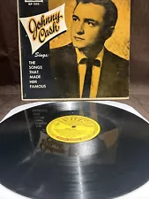 1st Press! JOHNNY CASH Sings Song That Made Him Famous LP vinyl country 1958 Sun