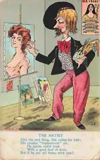 New ListingComic The Artist Paintings for Sale Stylish Goatee by Hermann Hanke Postcard