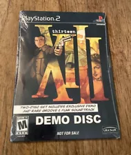 Thirteen XIII - PS2 Sony PlayStation 2 game Demo Discs 'Not for Sale'