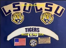 LSU( FULL SIZE) PRO COMBAT Football Helmet decals with Stripes