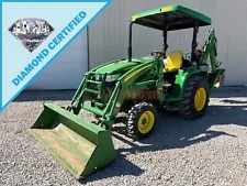 2016 JOHN DEERE 3039R TRACTOR W/ LOADER & BACKHOE, 379 HRS, 4WD, HYDRO, 38.2 HP