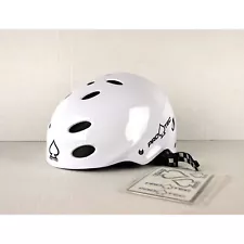 LIGHTLY USED Pro Tec Ace Skate Helmet White/Checkers Size L