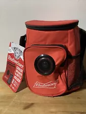 Budweiser Beer Insulated 10 Can Cooler Bag with Bluetooth Stereo Speaker