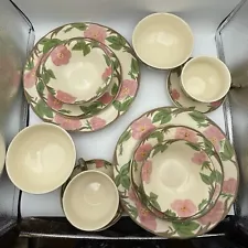 Franciscan Desert Rose SET for TWO Placesetting Plates Bowls Cups Modern