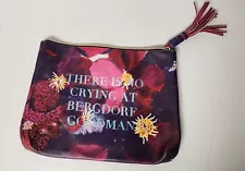 Ashley Longshore for Bergdorf Goodman Bag Clutch There Is No Crying at Bergdorf