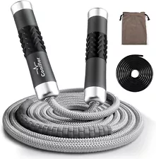 Weighted Jump Rope for Fitness - Heavy Battle Ropes for Exercise, 1LB Work