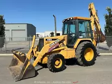 John Deere 410D 4WD Extendable Stick Backhoe Wheel Loader Tractor Cab bidadoo