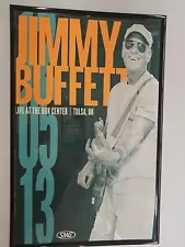 Jimmy Buffett 2019 OK Concert Poster 11 X 17 Framed