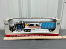 SHELL Oil Rotella T PETERBILT 379 w Van Trailer 1:64 Spec-Cast Truck NIB