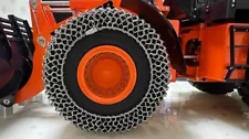 Metal Tire Snow Chain Anti-Skid for 1/14 RC Hydraulic Wheel Loader JDM198 JDM88